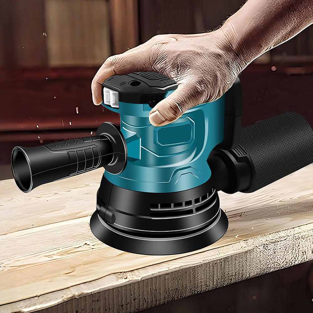 5" Makita 18V Orbital Sander Bare Tool - 12K RPM, 3 Speeds w/ 20 Sandpapers