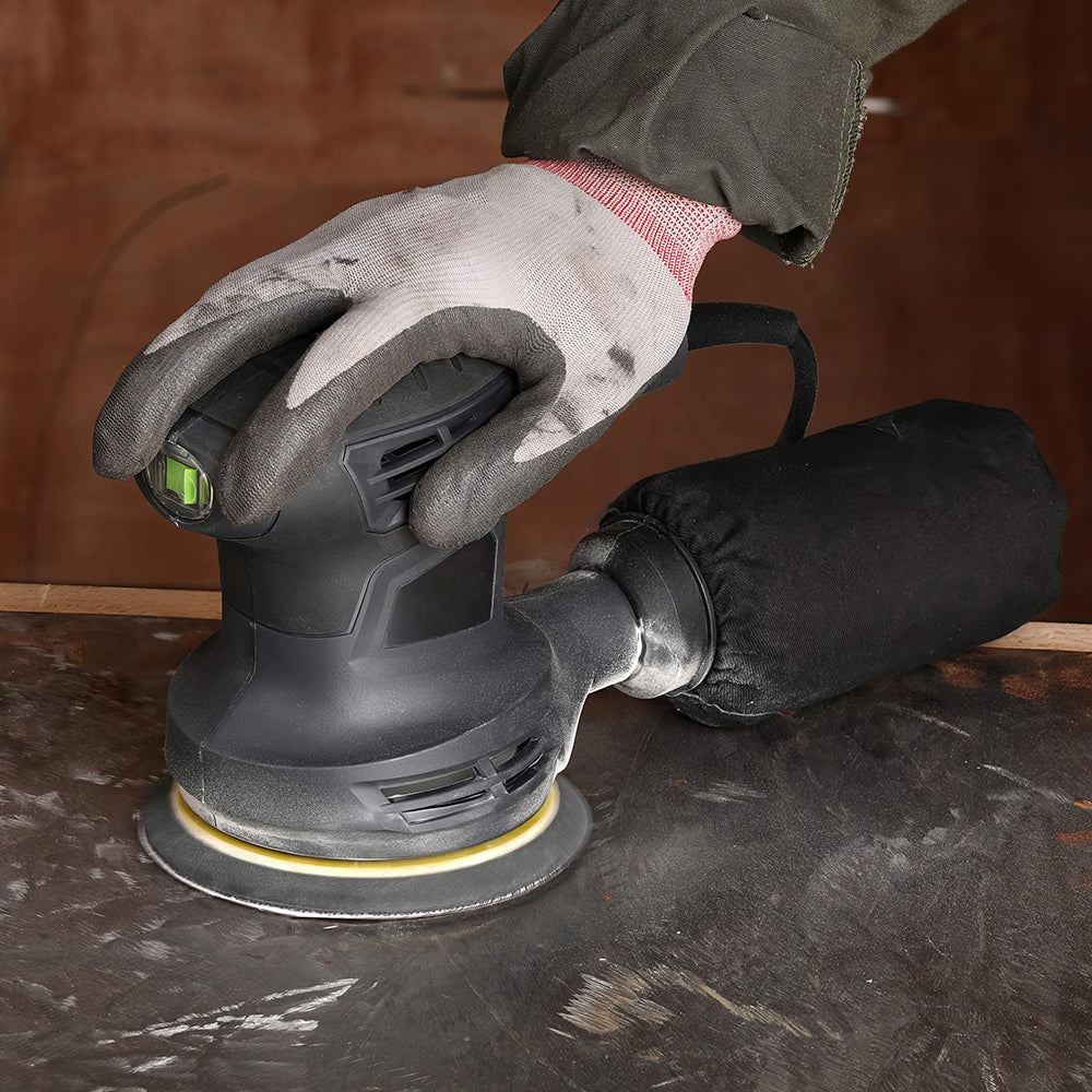 5" 280W Orbital Sander w/ Dust Collector & 15 Sanding Discs - 13,000 OPM