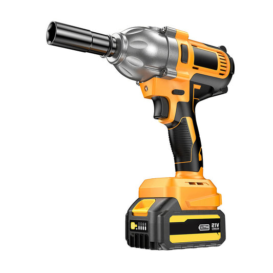 1/2" 21V Brushless Impact Wrench - 886ft-lbs, 2x4.0Ah Bat & 6 Sockets
