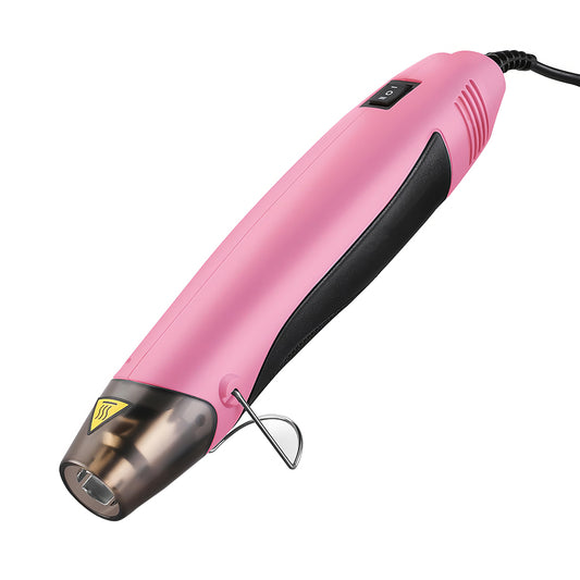 400W Mini Heat Gun w/ Reflector Nozzle - 842℉ Dual Temp, 5.9ft Cord, Overload Prot