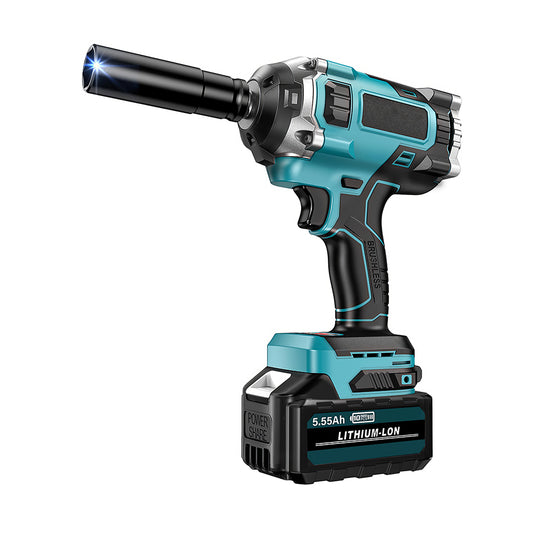 1/2" 480Ft-lbs Brushless Impact Wrench w/ 2x4.0Ah Bat, 6 Sockets & Toolbox