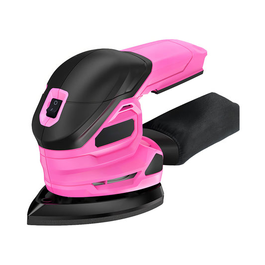 20V Cordless Detail Sander w/ 22Pcs Sandpapers & Dust Bag - 12,000 RPM Mouse