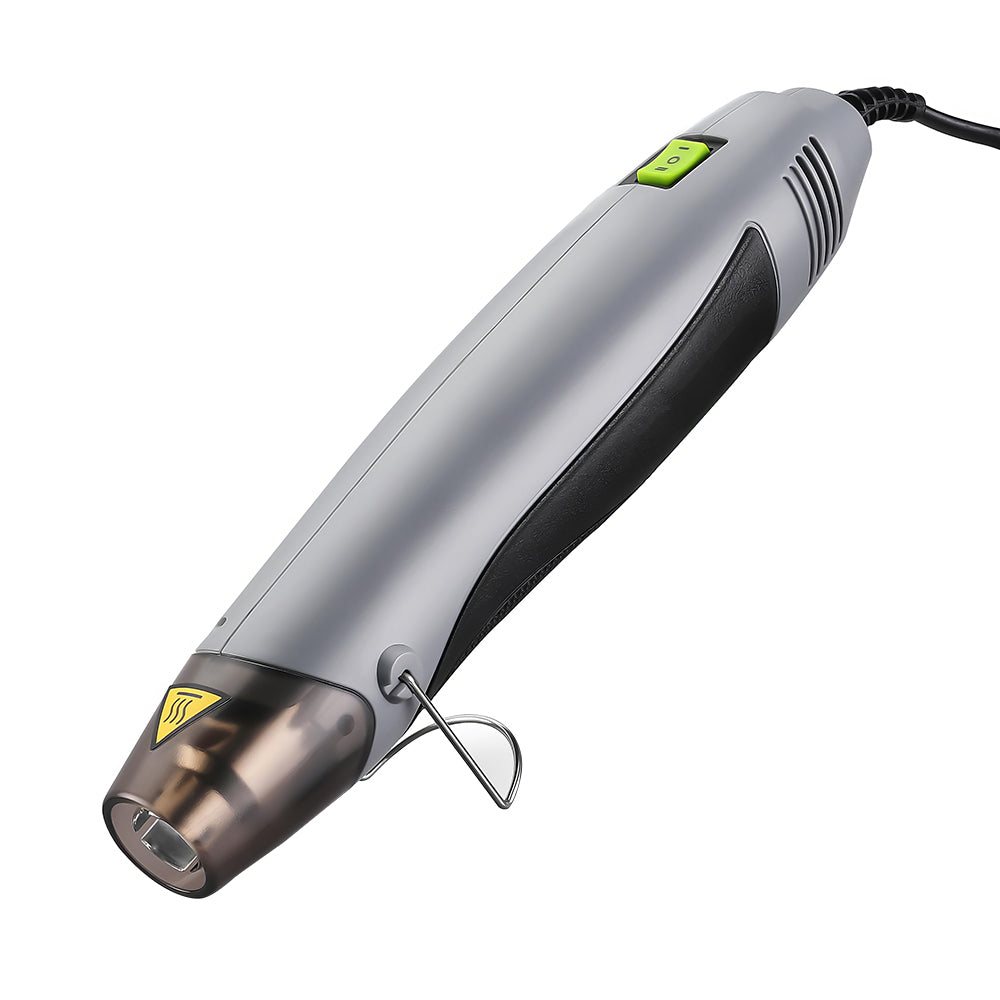 400W Mini Heat Gun w/ Reflector Nozzle - 842℉ Dual Temp, 5.9ft Cord, Overload Prot