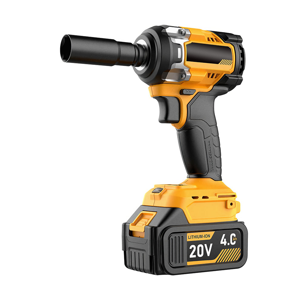 1/2" 20V Brushless Impact Wrench - 553ft-lbs, 2x4.0Ah Bat & Fast Charger