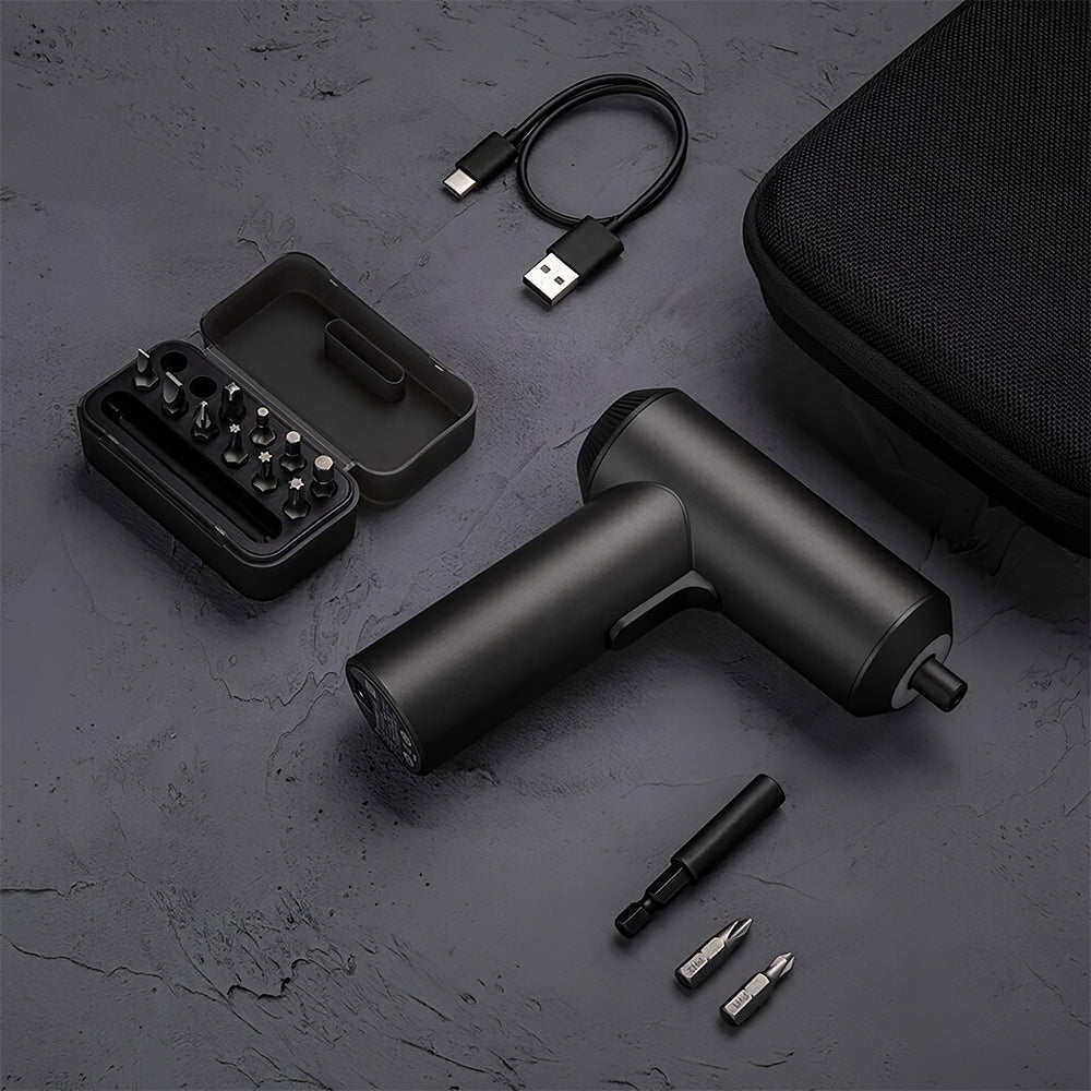 3.6V Precision Screwdriver Kit: USB-C, 12 S2 Bits, 5N.m Torque & LED Light