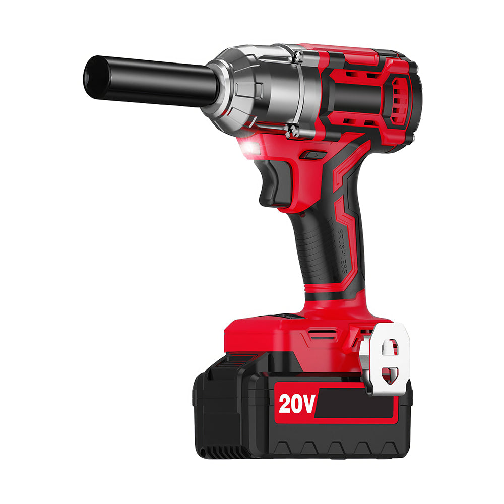1/2" 20V Brushless Impact Wrench Kit w/ 3.0Ah Bat & 4 Sockets - 370ft-lbs