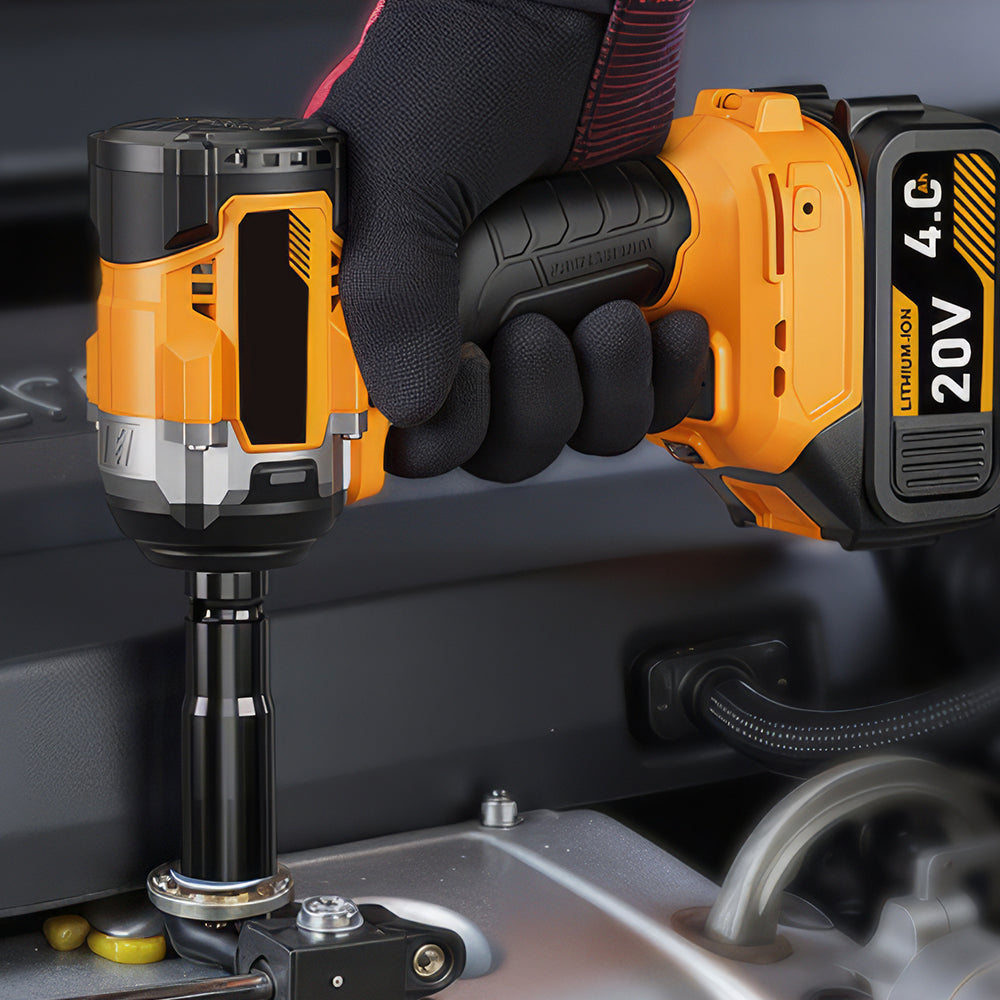 1/2" 20V Brushless Impact Wrench - 553ft-lbs, 2x4.0Ah Bat & Fast Charger