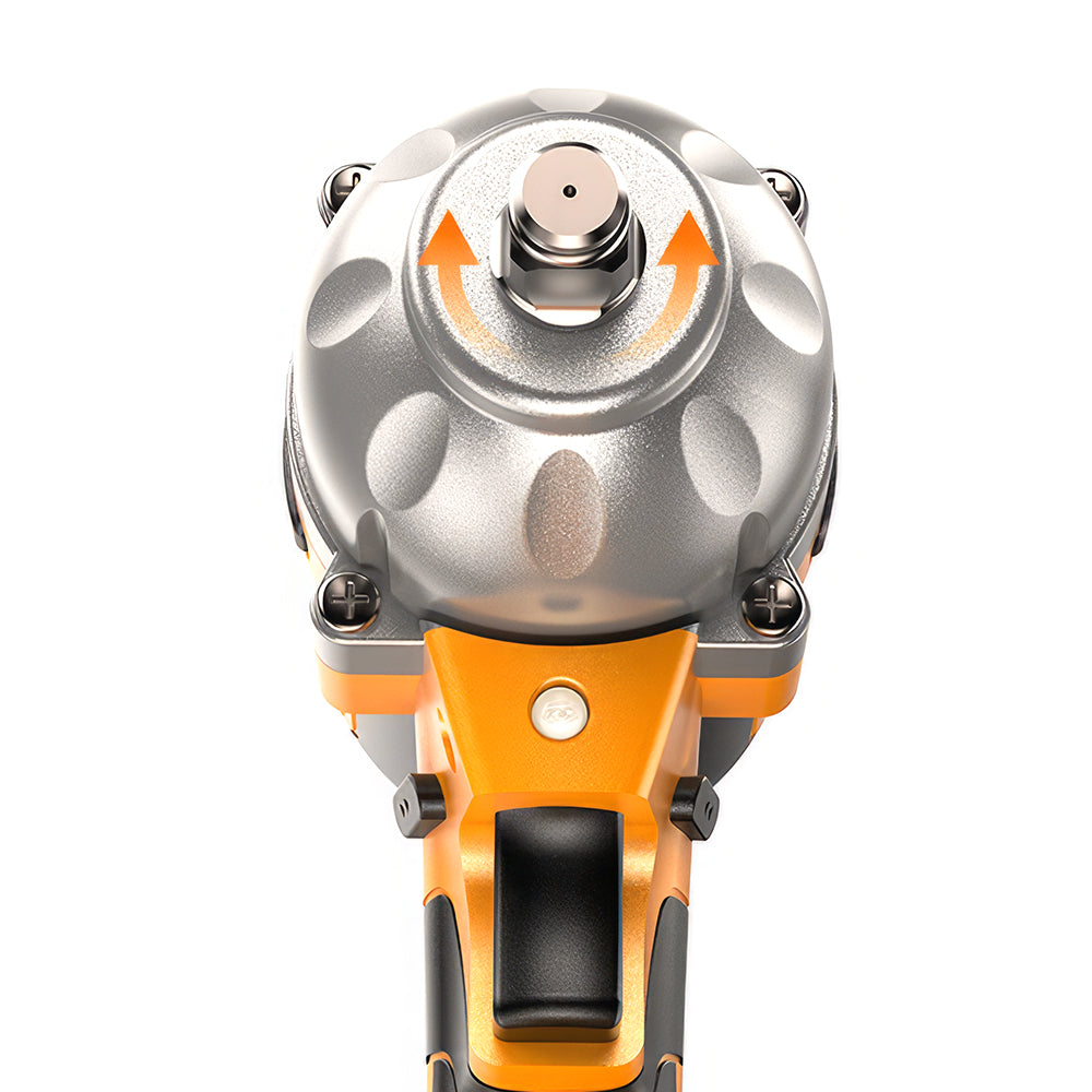 1/2" 21V Brushless Impact Wrench - 886ft-lbs, 2x4.0Ah Bat & 6 Sockets