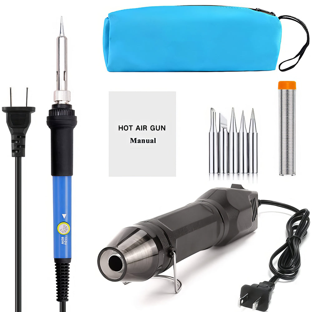 300W Mini Heat Gun w/ Stand - 662℉ Dual Temp, 4.9ft Cord, Overheat Protection