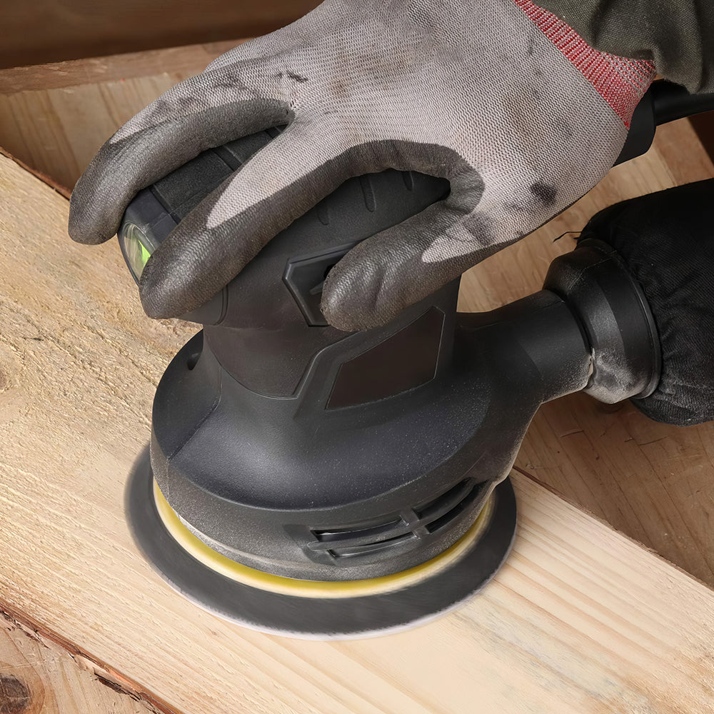 5" 280W Orbital Sander w/ Dust Collector & 15 Sanding Discs - 13,000 OPM